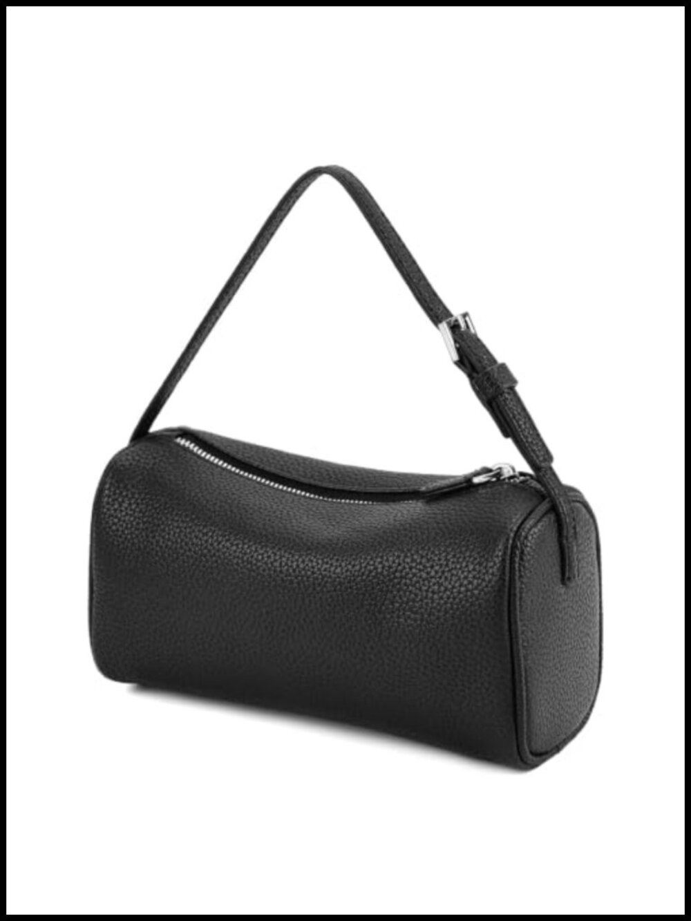 Soft PU Leather Hobo Crossbody Bag Small Barrel Purse for Women Casual